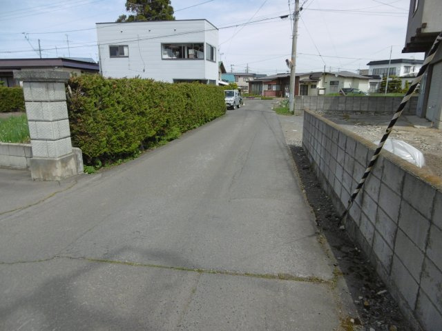 【前面道路含む現地写真】 | 黒石市ぐみの木・土地