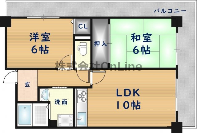 パルコート浅井の間取り