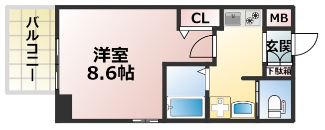 【間取り】 | ビガーポリス300同心Ⅱ