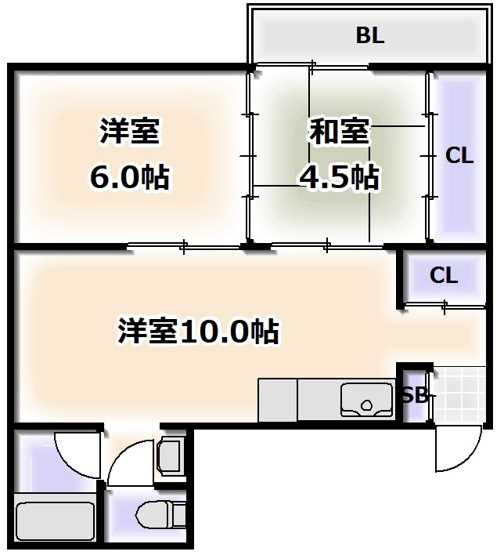 【間取り】 | 南松竹マンション