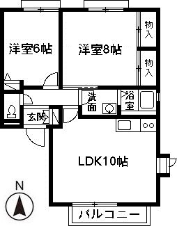【間取り】 | ハートフルコートA