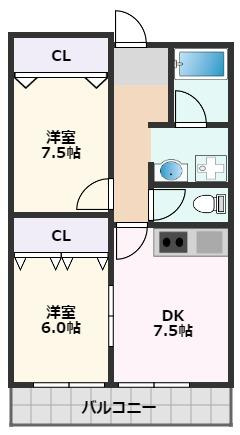 【間取り】 | 千里ロイヤルハイツ