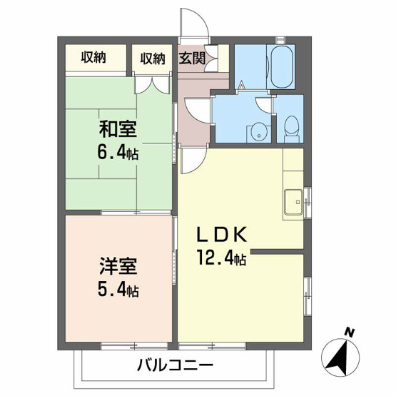 【間取り】 | フレール弥生Ａ棟