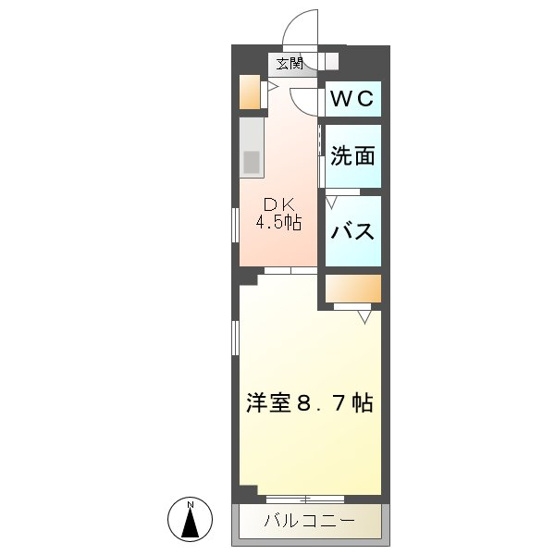 【間取り】 | エスポアール2（Espoir2） | Espoir2(エスポアール2)
北名古屋市の賃貸物件はなご家おもてなし不動産へ