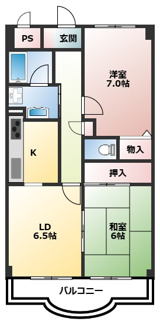 【間取り】 | サンヴィレッジⅡ
