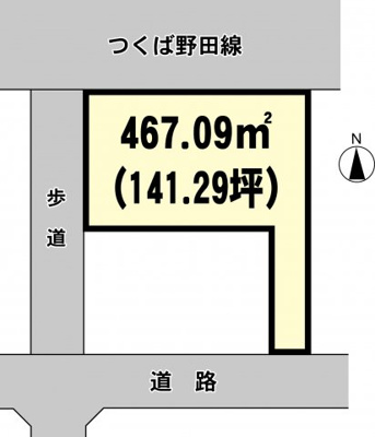 【区画図】 | きぬの里2丁目2-11貸地