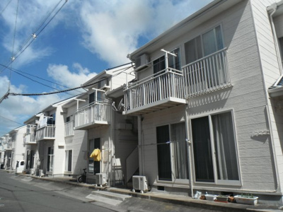 【外観】 | アネックス早川B | 南向きで日当たりの良い外観です。