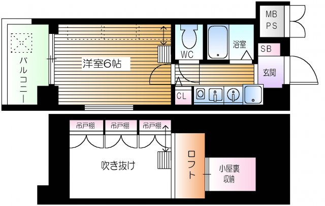 【間取り】 | エステムコート梅田茶屋町デュアルスペース