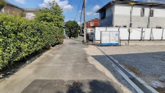 【全３区画】池田市緑丘２丁目新築戸建の前面道路含む現地写真