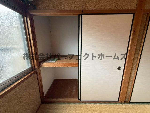枚方市天之川町のテラスの収納|収納のためのスペースです