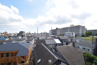 【展望】 | 物件のお問い合わせは、 ０１２０－７００－９６８までお気軽にどうぞ！
バルコニーからの眺望　スカイツリービュー