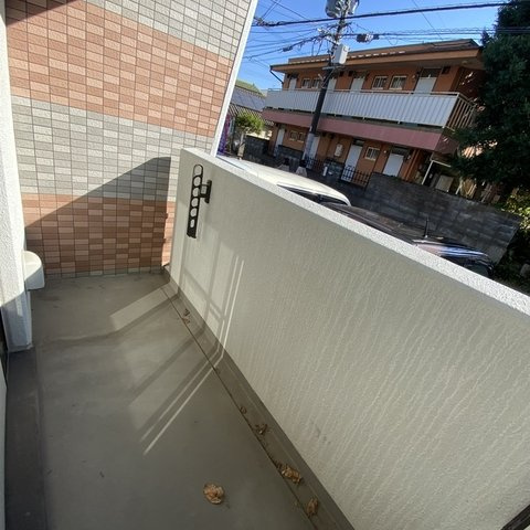熊本市中央区黒髪５丁目の賃貸マンションのバルコニー