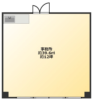 【間取り】 | 北浜田町事務所S