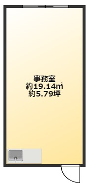 【間取り】 | 北浜田町事務所S