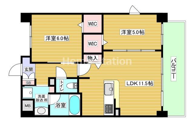 【間取り】 | コゥジィコート御幣島駅前
