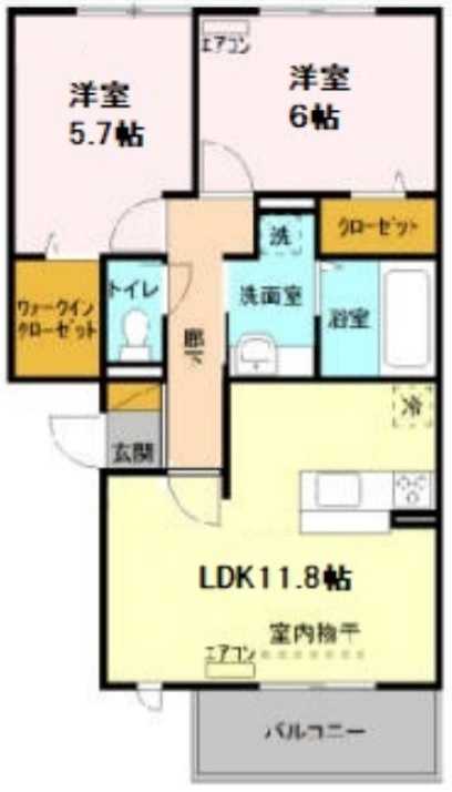オランジュAの間取り