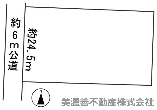 ５７１７６　岐阜市須賀土地の区画図