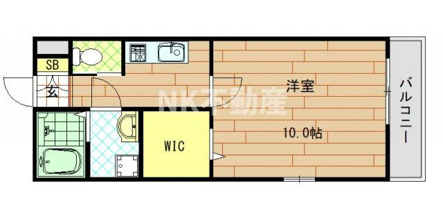 【間取り】 | メゾンシャロームA（東花園賃貸） | 間取りです
