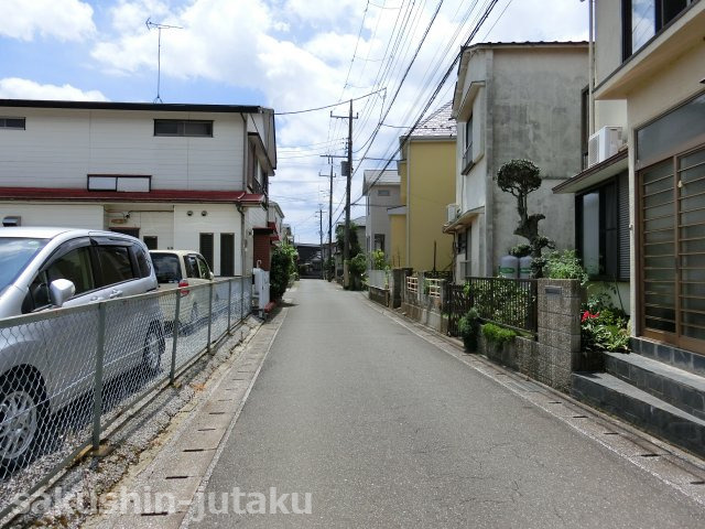 幕張町２丁目　売地の前面道路含む現地写真|東南側４ｍ公道面