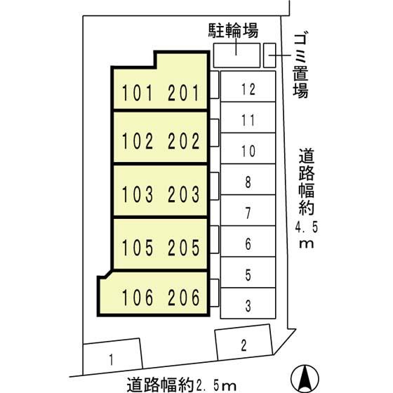 シャルム加太の区画図