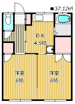 【間取り】 | 松本荘 | 広い収納が特徴です