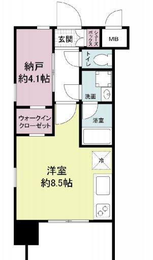 レジディア新大阪の間取り