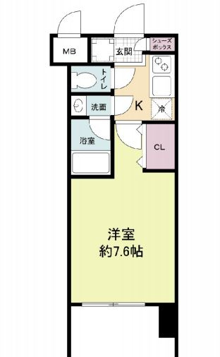 レジディア新大阪の間取り