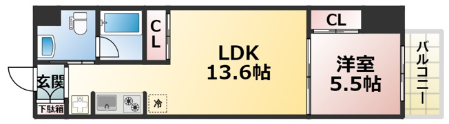 【間取り】 | T's SQUARE KITAHAMA