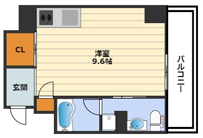プロシード西天満の間取り