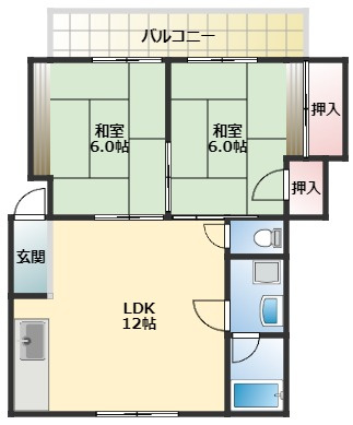 宝マンションの間取り