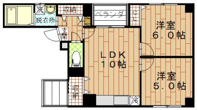 プリムローズ四条の間取り|間取り図