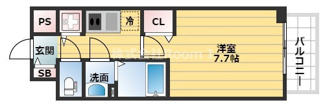 【間取り】 | プレサンス谷町七丁目Ⅱ
