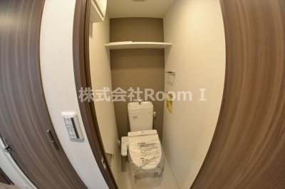【トイレ】 | プレサンス谷町七丁目Ⅱ | 落ち着いた色調のトイレです