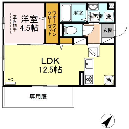 グレース下南部の間取り