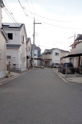 堺市中区福田　戸建　の前面道路含む現地写真|開発分譲地内
