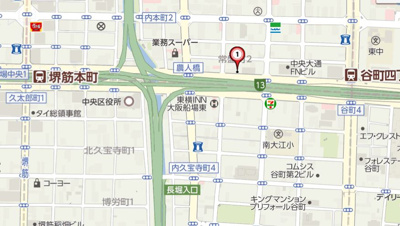 【地図】 | レオンコンフォート本町東Ⅲ
