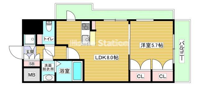 【間取り】 | センターヒル御幣島