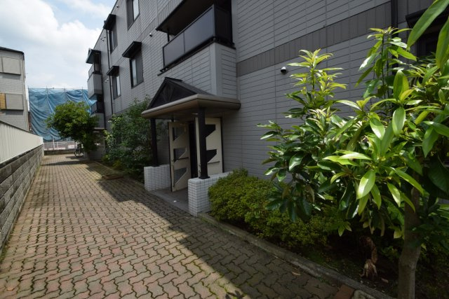 ロイヤルコートのエントランス|綺麗な敷地内です。