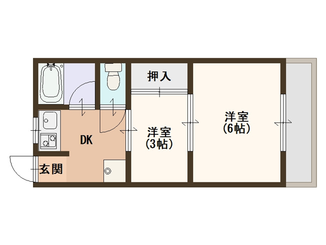 【間取り】 | カトレアマンション