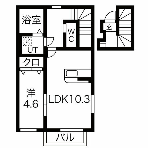 HONU清水町イーストの間取り
