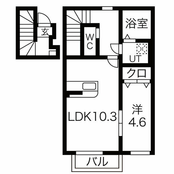 HONU清水町イーストの間取り