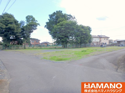 【前面道路含む現地写真】 | 筑西市西大島売地　約260坪