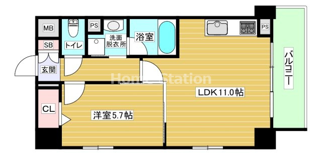 【間取り】 | アベニール鷺洲