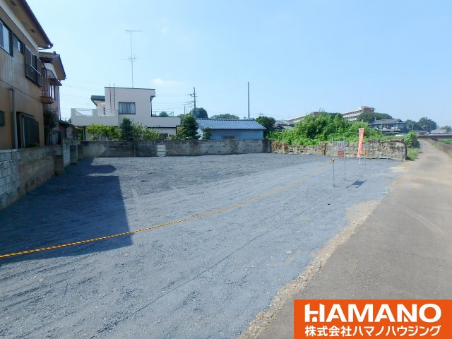 筑西市甲土地 約139坪の前面道路含む現地写真