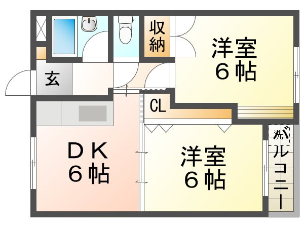 セオコート高丸の間取り