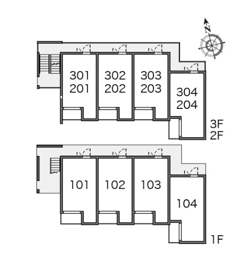 ミランダ北砂の区画図