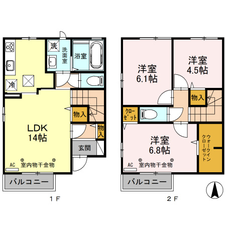 【間取り】 | ラシーヌ南町 | ラシーヌ南町