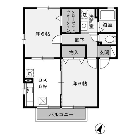 【間取り】 | リベーラコートA | リベーラコート