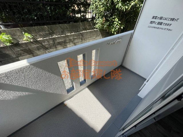 ロ・ワールハイツのバルコニー