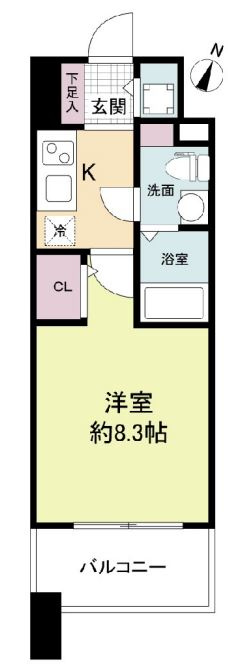 プラウドフラット新大阪の間取り